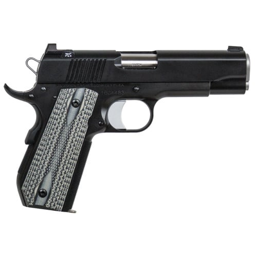 DAN WESSON 1911 V-Bob 45ACP 4.25" 8rd Pistol w/ Night Sights | Black for sale at KYGUNCO.