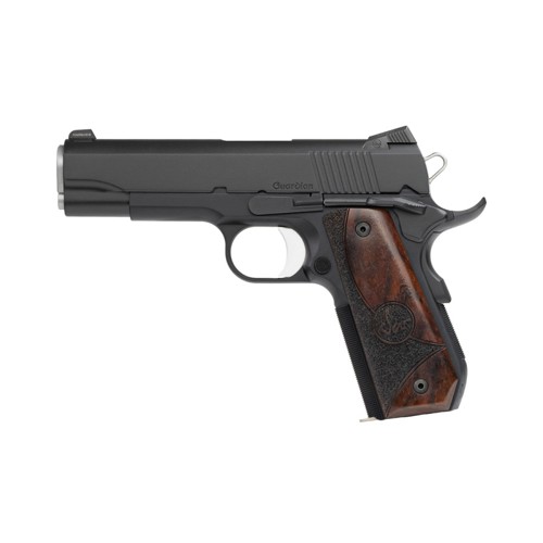 DAN WESSON Guardian 1911 45 ACP 4.25" 8rd Pistol w/ Night Sights - Black / Wood Grips for sale at KYGUNCO.