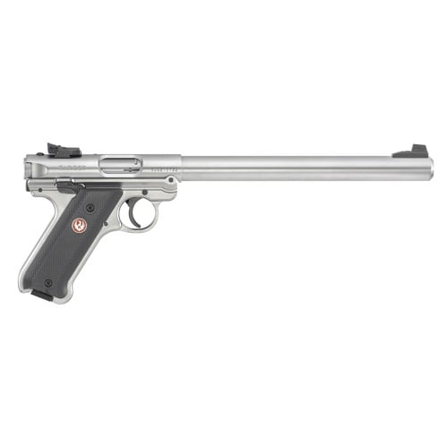 RUGER Mark IV Target 22LR 10" 10rd Pistol w/ Bull Barrel - Stainless for sale at KYGUNCO.