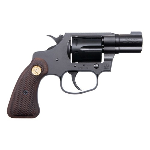 COLT COBRA 38 Special +P 2" 6rd Revolver - Black w/ Retro Wood Grips for sale at KYGUNCO.