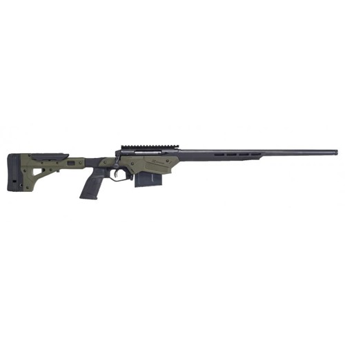 SAVAGE ARMS AXIS II Precision 6.5 Creedmoor 22" 10rd Bolt Rifle - Black / OD Green Chassis Stock for sale at KYGUNCO.