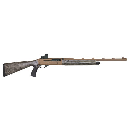 EAA Girsan MC312 Gobbler 12 Gauge 3.5" 24" 4rd Semi-Auto Shotgun w/ Red Dot - Natural Camo / FDE for sale at KYGUNCO.