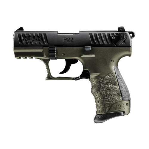 WALTHER ARMS P22Q 22LR 3.4" 10rd - OD Green for sale at KYGUNCO.