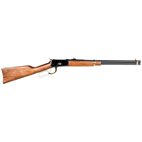 ROSSI R92 357 Mag 20" 10rd Lever Action Rifle - Blued / Wood / Gold Accents for sale at KYGUNCO.