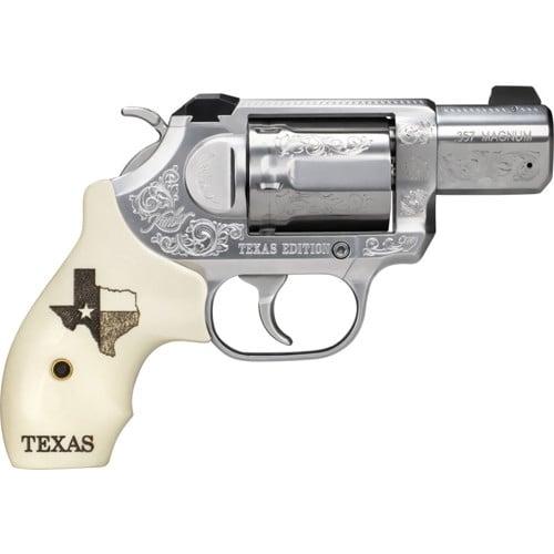 KIMBER K6s Texas Edition 357 Mag / 38 Special 2" 6rd Revolver - Engraved Stainless | Ivory G10 Grips for sale at KYGUNCO.