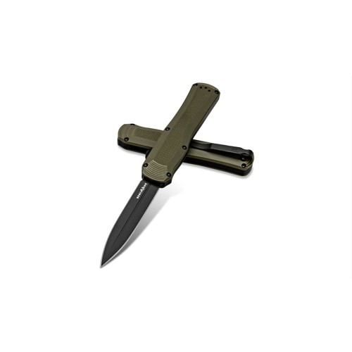 BENCHMADE Autocrat OTF 3.71" Double Edge Dagger Knife - OD Green G10 Handle for sale at KYGUNCO.