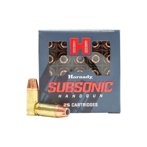HORNADY Subsonic 9mm 147gr XTP Hollow Ammunition | 25 Rounds for sale at KYGUNCO.