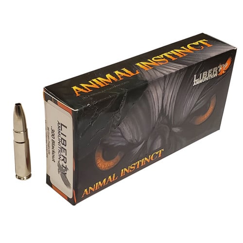 LIBERTY AMMUNITION Animal Instinct 300 AAC Blackout 96gr Copper Hollow Point Ammunition | 20 Rounds for sale at KYGUNCO.
