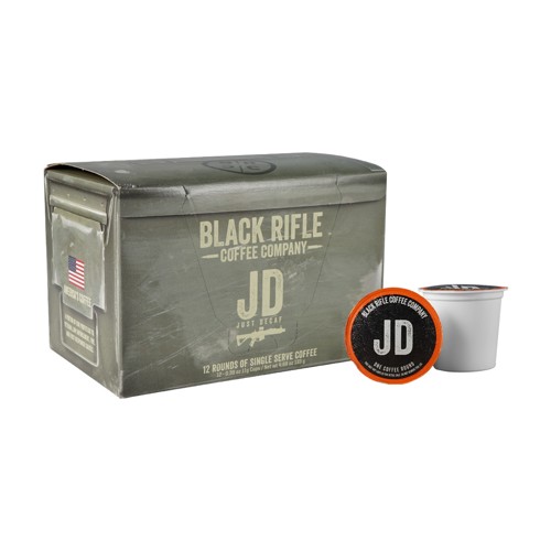 BLACK RIFLE COFFEE Just Decaf Rounds 12 per box for sale at KYGUNCO.