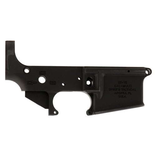 SPIKES TACTICAL Multi-Caliber AR15 NO LOGO Stripped Lover Receiver - Black for sale at KYGUNCO.