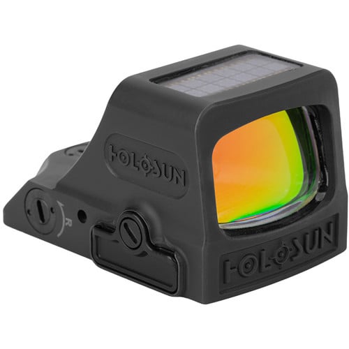 HOLOSUN Elite HE508T-RD X2 2 MOA Dot / 32 MOA Circle Solar Red Dot Sight | Matte Black for sale at KYGUNCO.