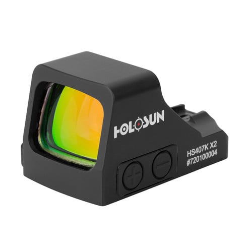HOLOSUN HS407K X2 1x 6 MOA Red Dot Sight | Matte Black