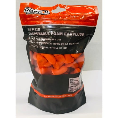 CHAMPION Hearing Protection Foam Plug 50 Pairs for sale at KYGUNCO.