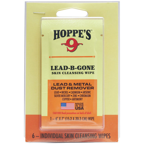 HOPPE'S Lead Be Gone Wipe, White, 6 Count for sale at KYGUNCO.