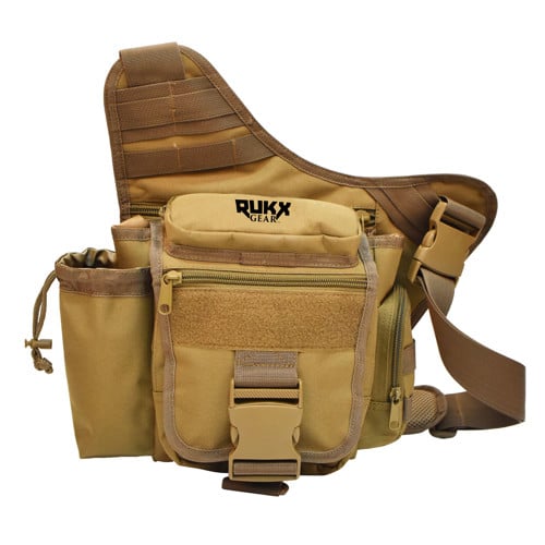 AMERICAN TACTICAL IMPORTS Single Strap Sling Bag Tan Rukx Gear for sale at KYGUNCO.