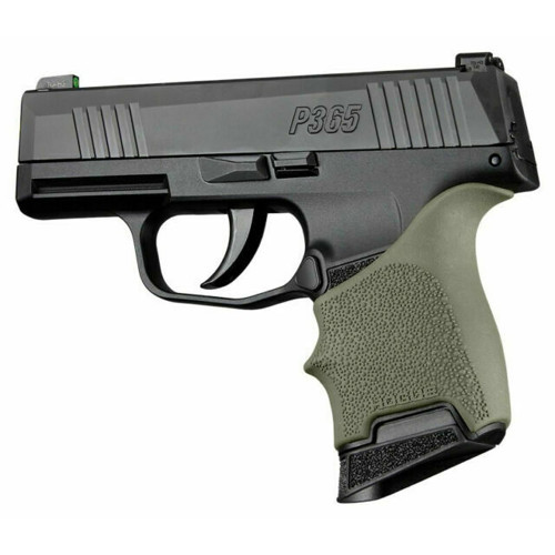 HOGUE HandAll Beavertail Grip Sleeve Sig P365 OD Green for sale at KYGUNCO.