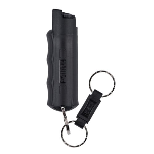 SABRE Red Pepper Spray Keychain QR Key Ring Black for sale at KYGUNCO.