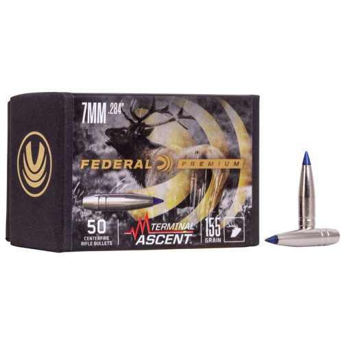FEDERAL AMMO Reloading Bullets Terminal Ascent 284 Caliber 155 Grain 50rd for sale at KYGUNCO.