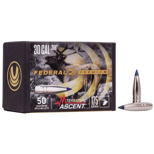 FEDERAL AMMO Reloading Bullets Terminal Ascent 175 Grain 50rd for sale at KYGUNCO.