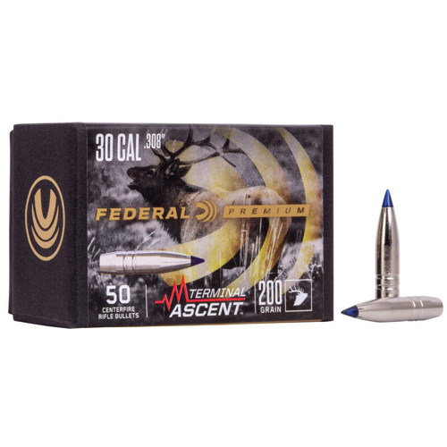 FEDERAL AMMO Reloading Bullets Terminal Ascent 200 Grain 50rd for sale at KYGUNCO.