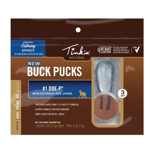 TINKS #1 Doe-P Buck Pucks - 3 Pack for sale at KYGUNCO.