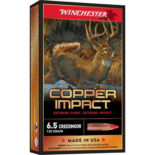 WINCHESTER Copper Impact 6.5 Creedmoor 125 gr Lead Free Ammunition | 20 Rounds for sale at KYGUNCO.