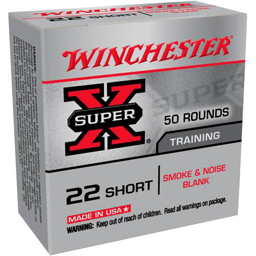 WINCHESTER Super X Blank 22 Short Smoke & Noise Blanks | 50 Rounds for sale at KYGUNCO.