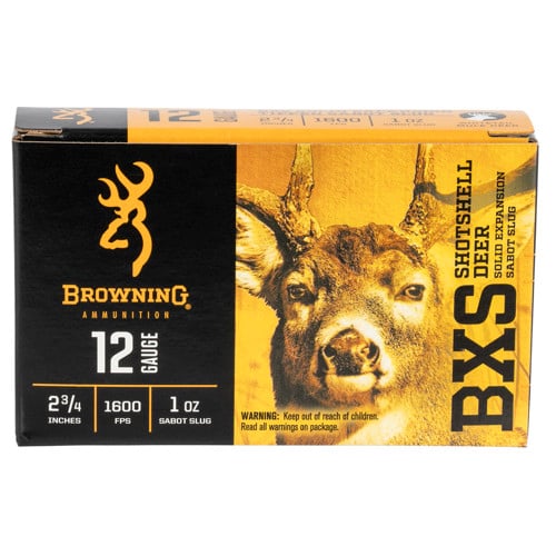 BROWNING Sabot Slug BXS 12 Gauge 2-3/4" 1oz Shotgun Ammunition | 5 Rounds for sale at KYGUNCO.