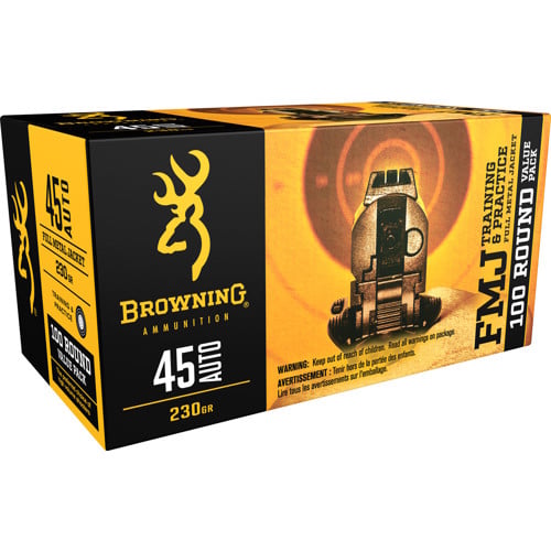 BROWNING Value Pack 45 ACP 230gr Full Metal Jacket Ammunition | 100 Rounds for sale at KYGUNCO.