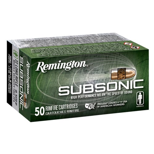 REMINGTON 22 LR SubSonic Copper Plated HP Low Vlc 40Gr 50rd for sale at KYGUNCO.