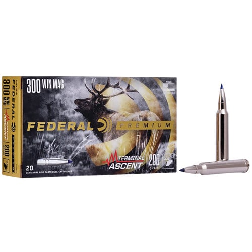 FEDERAL AMMO Premium 300 Win Mag 200 gr Terminal Ascent Ammunition | 20 Rounds for sale at KYGUNCO.