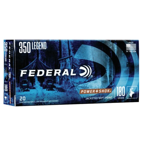 FEDERAL AMMO 350 Legend 180Gr Power Shok Soft Point 20rd for sale at KYGUNCO.
