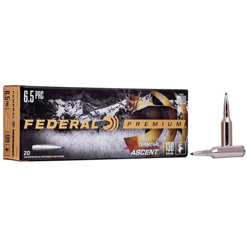 FEDERAL AMMO Premium 6.5 PRC 130gr Terminal Ascent Ammunition | 20 Rounds for sale at KYGUNCO.