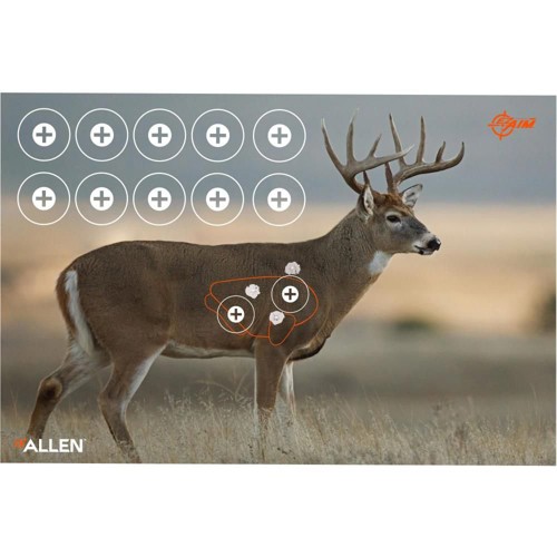 ALLEN EZ Aim Paper Four Color 25X35 Whitetail, 2 Pack for sale at KYGUNCO.
