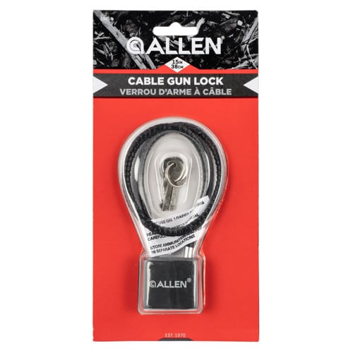 ALLEN Cable Lock, 15In, Black for sale at KYGUNCO.