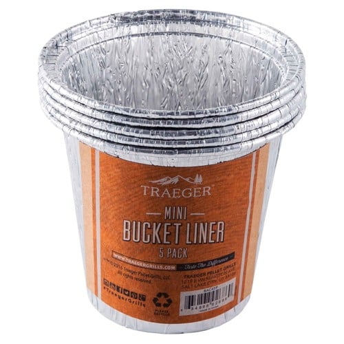 TRAEGER Mini Grease Bucket Liner-5 Pk (Ranger, Scout, Ptg) for sale at KYGUNCO.