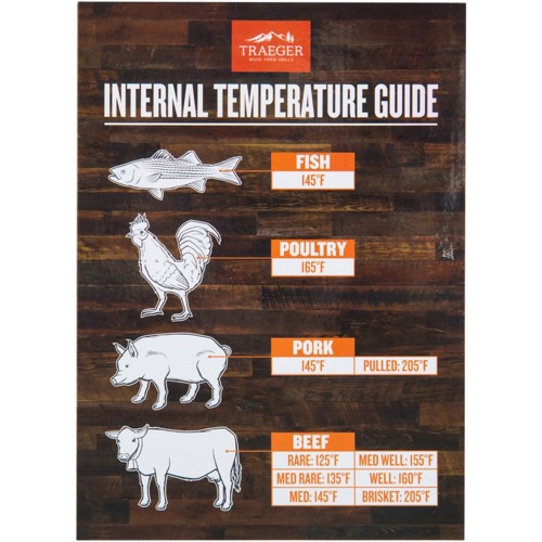 TRAEGER Internal Temperature Guide Magnet for sale at KYGUNCO.