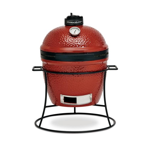 KAMADO JOE Joe Jr. Red w/ Cart, Heat Deflector & Tools for sale at KYGUNCO.