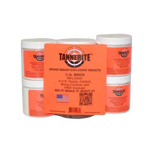 TANNERITE 1/4 Brick (4 pack 1/4 lb targets) for sale at KYGUNCO.