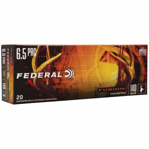 FEDERAL AMMO Fusion 6.5 PRC 140gr Soft Point Ammunition | 20 Rounds for sale at KYGUNCO.