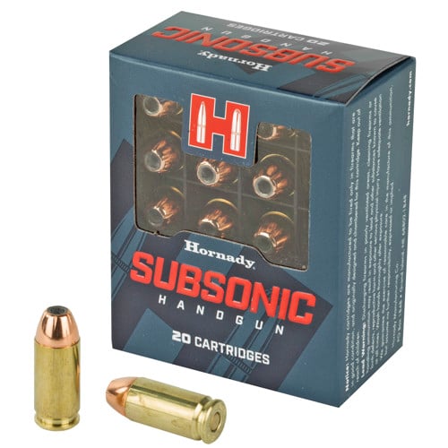 HORNADY Subsonic 40 S&W 180gr XTP Hollow Point Ammunition | 20 Rounds for sale at KYGUNCO.