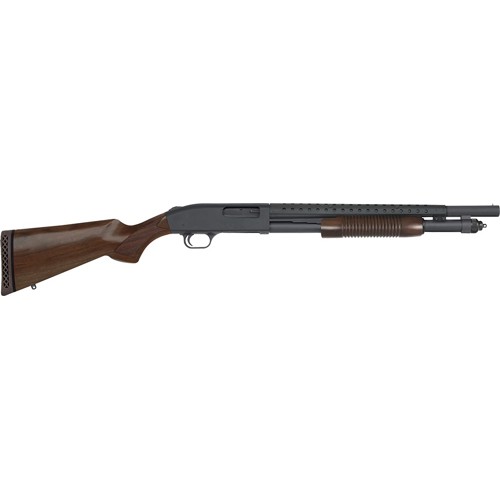 MOSSBERG 590 RETROGRADE 12 Gauge 3" 18.5" 6rd Pump Shotgun - Black / Walnut