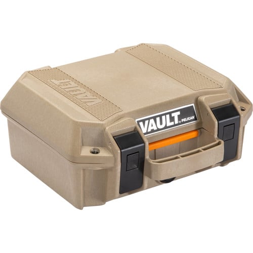 PELICAN V100 Vault Small Pistol Case Tan for sale at KYGUNCO.