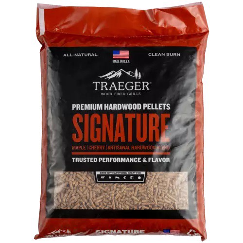 TRAEGER Signature Blend Wood Pellets (20 lb Bag) for sale at KYGUNCO.