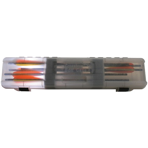 MTM Crossbow Bolt Case 12 Bolts up to 23" Clear Smoke for sale at KYGUNCO.