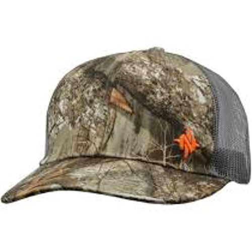 NOMAD CLOTHING Mark Flatbill Trucker Hat RT Edge Blaze Logo for sale at KYGUNCO.