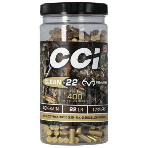 CCI Clean 22LR 40gr Lead Round Nose Ammunition | 400 Rounds