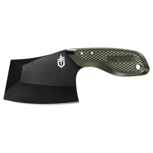 GERBER KNIVES Tri-Tip Green Cleaver Style Satin Blade for sale at KYGUNCO.