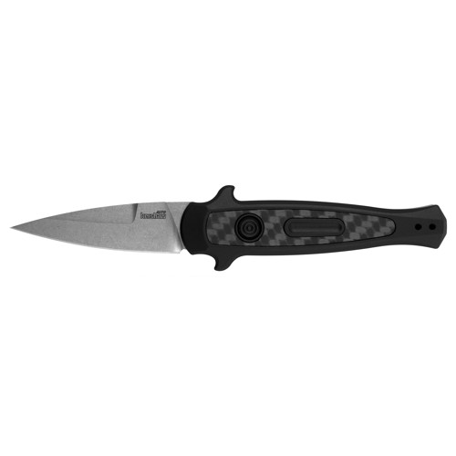KERSHAW KNIVES Launch 12 Mini AUTO Folding Knife 2.5" Spear Point Blade w/ Black Aluminum Handles for sale at KYGUNCO.