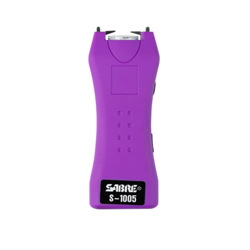 SABRE Dual Capacitor Stun Gun with Led Flashlight Purple for sale at KYGUNCO.